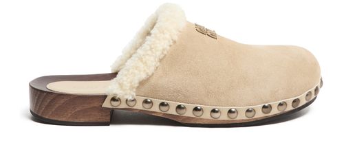MIU MIU Shearling clogs