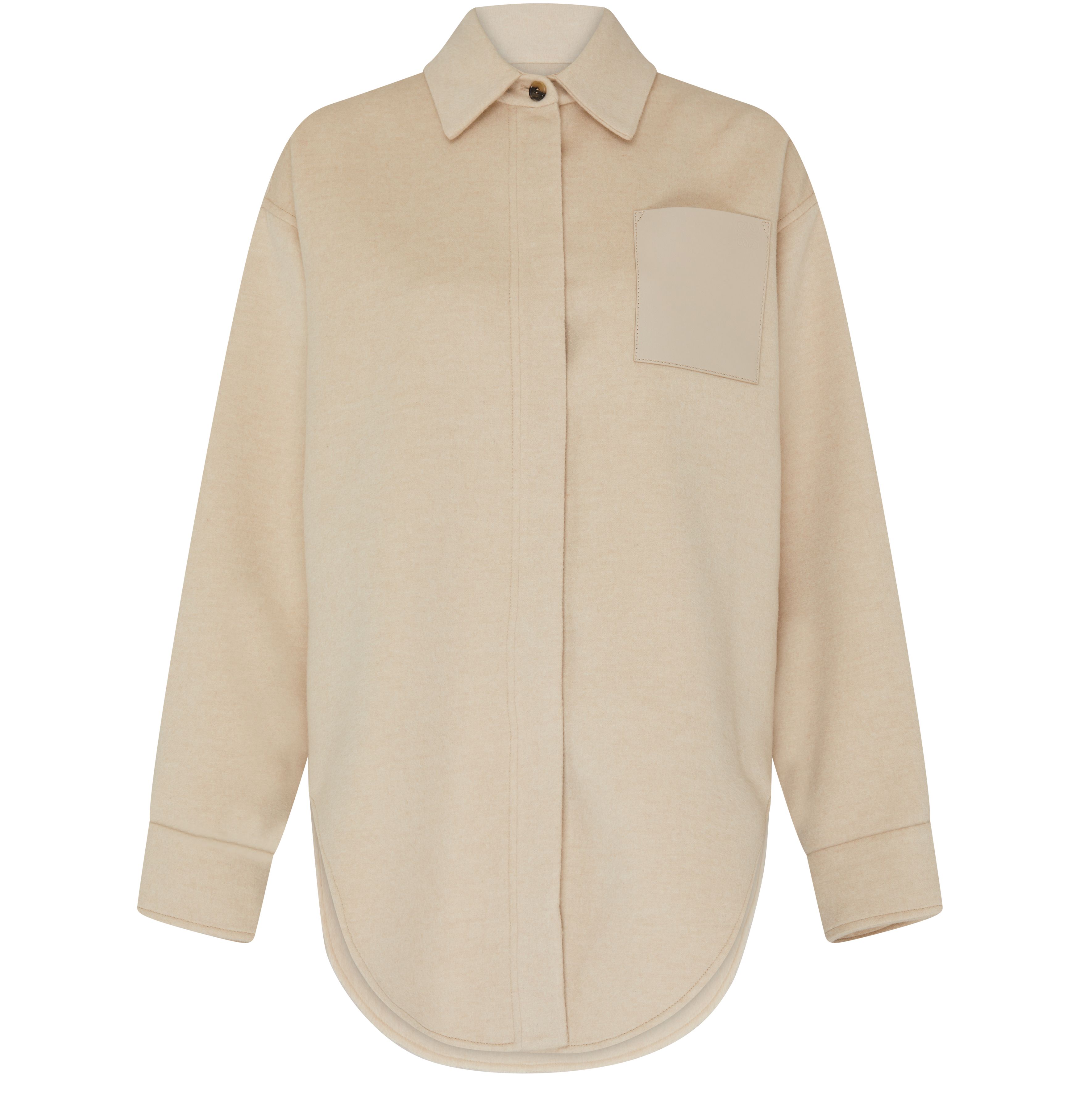 Wool and cashmere overshirt