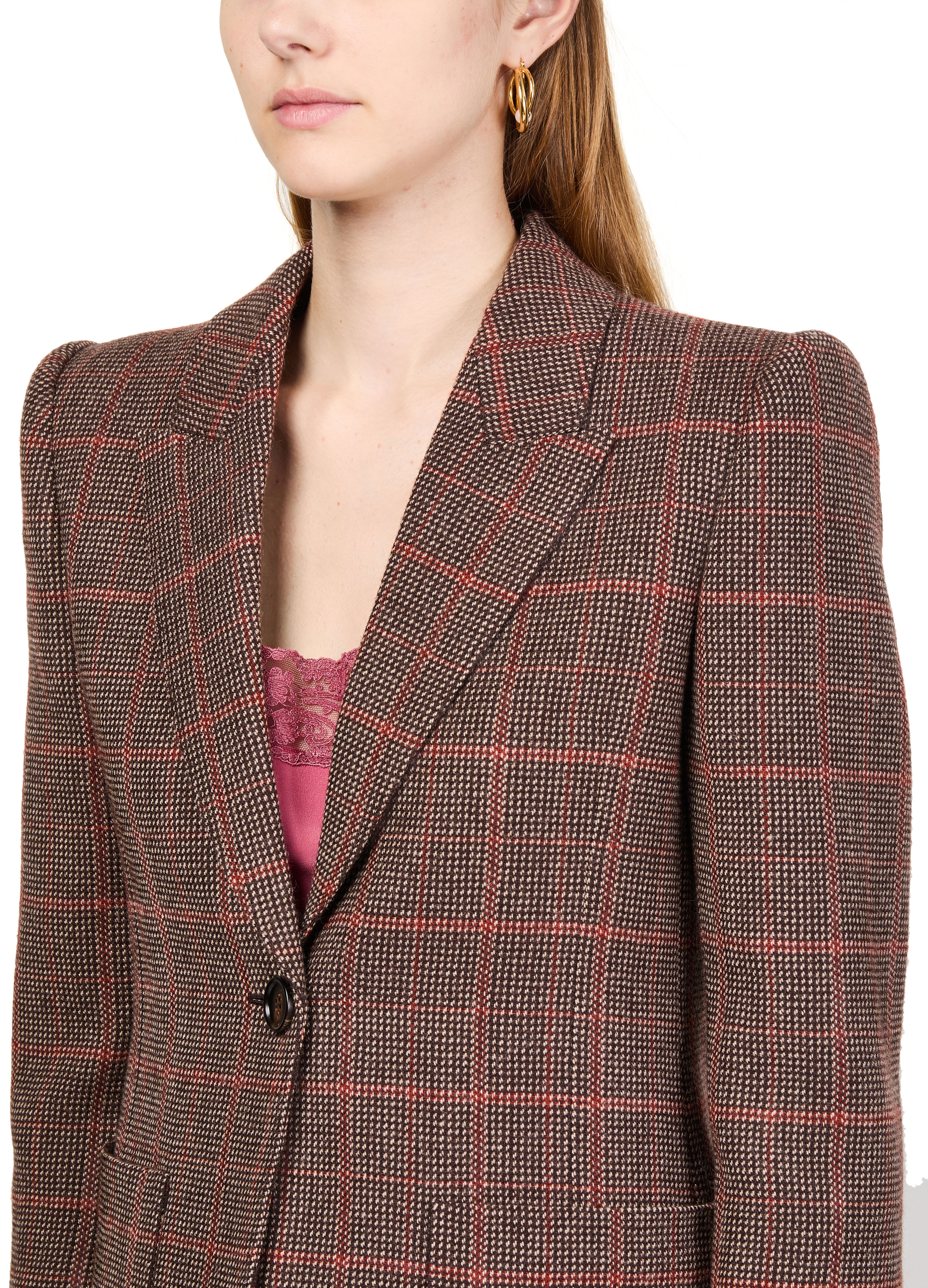 Simple breasted wool blazer thumbnail 4