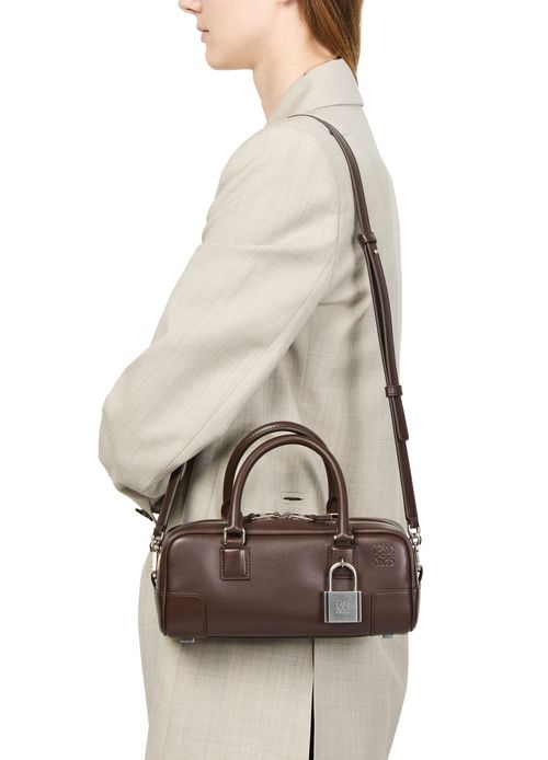 LOEWE Sac Amazona 23 Cropped en cuir de veau brillant