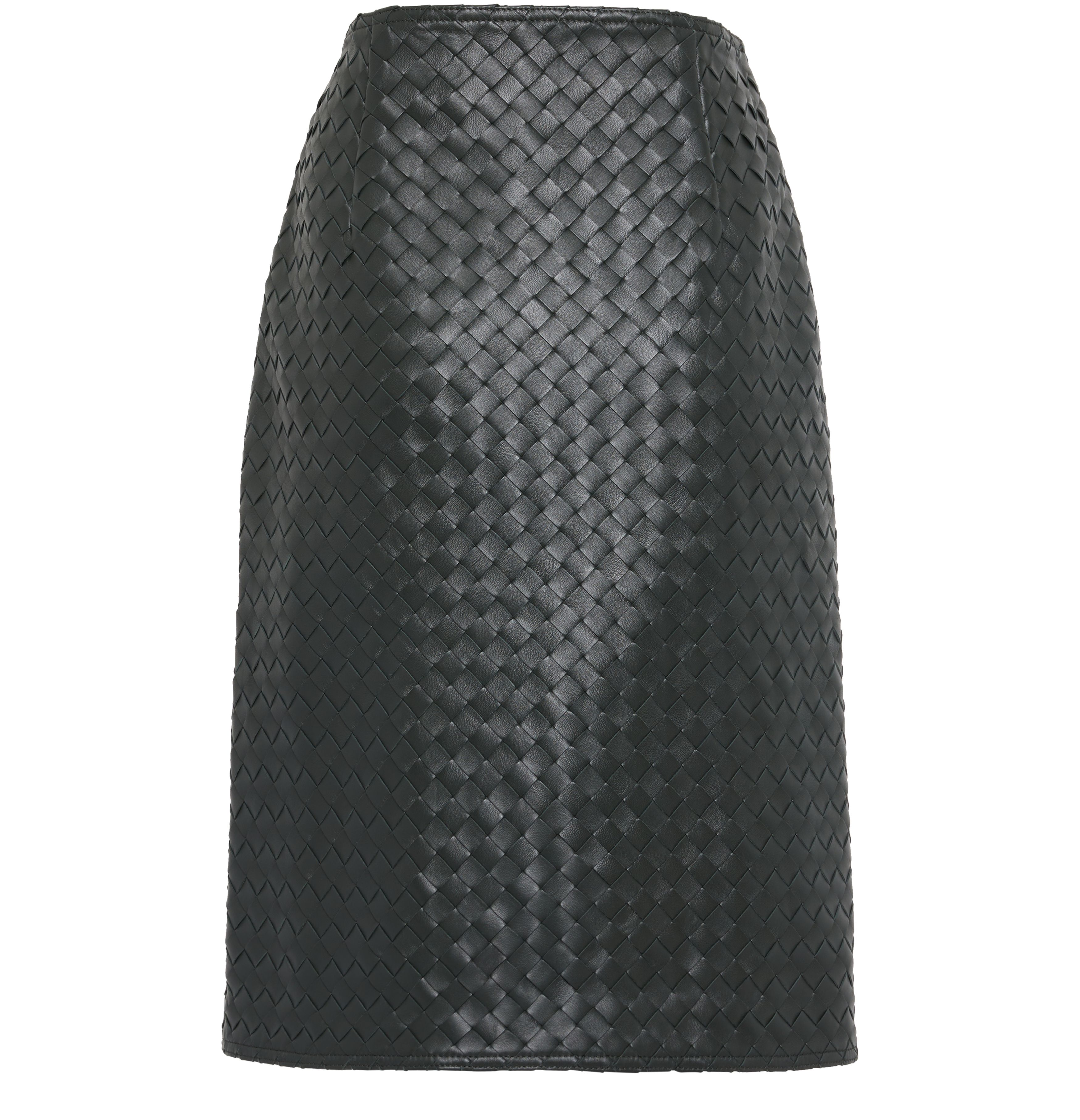 Intrecciato leather skirt thumbnail 3