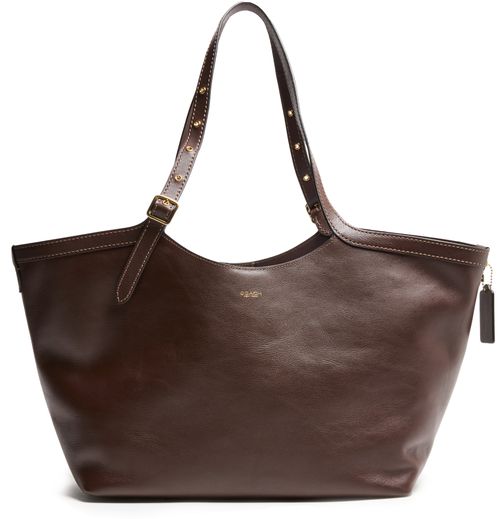 COACH Sac cabas en cuir naturellement grainé Gramercy