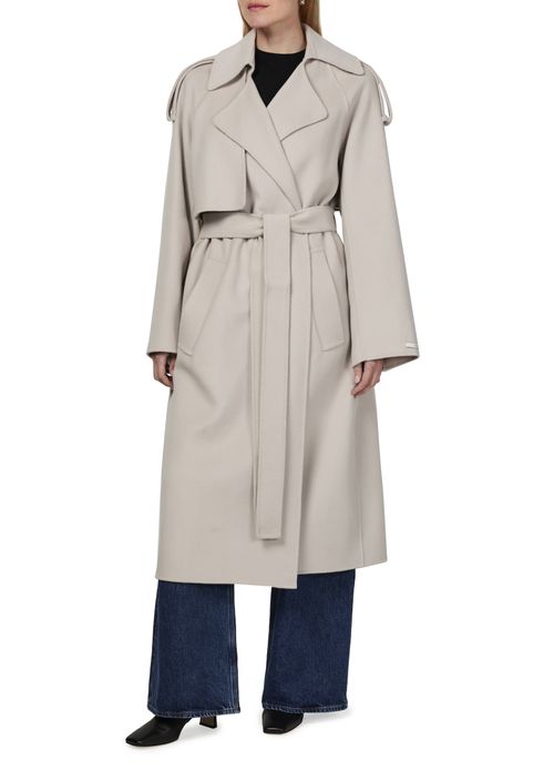 SPORTMAX Manteau avec ceinture en laine Fiore