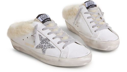 GOLDEN GOOSE Super Star sequined clog sneakers