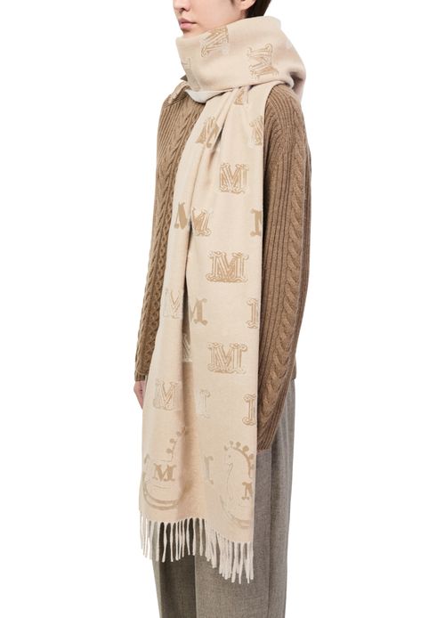 MAX MARA Scarf with M print