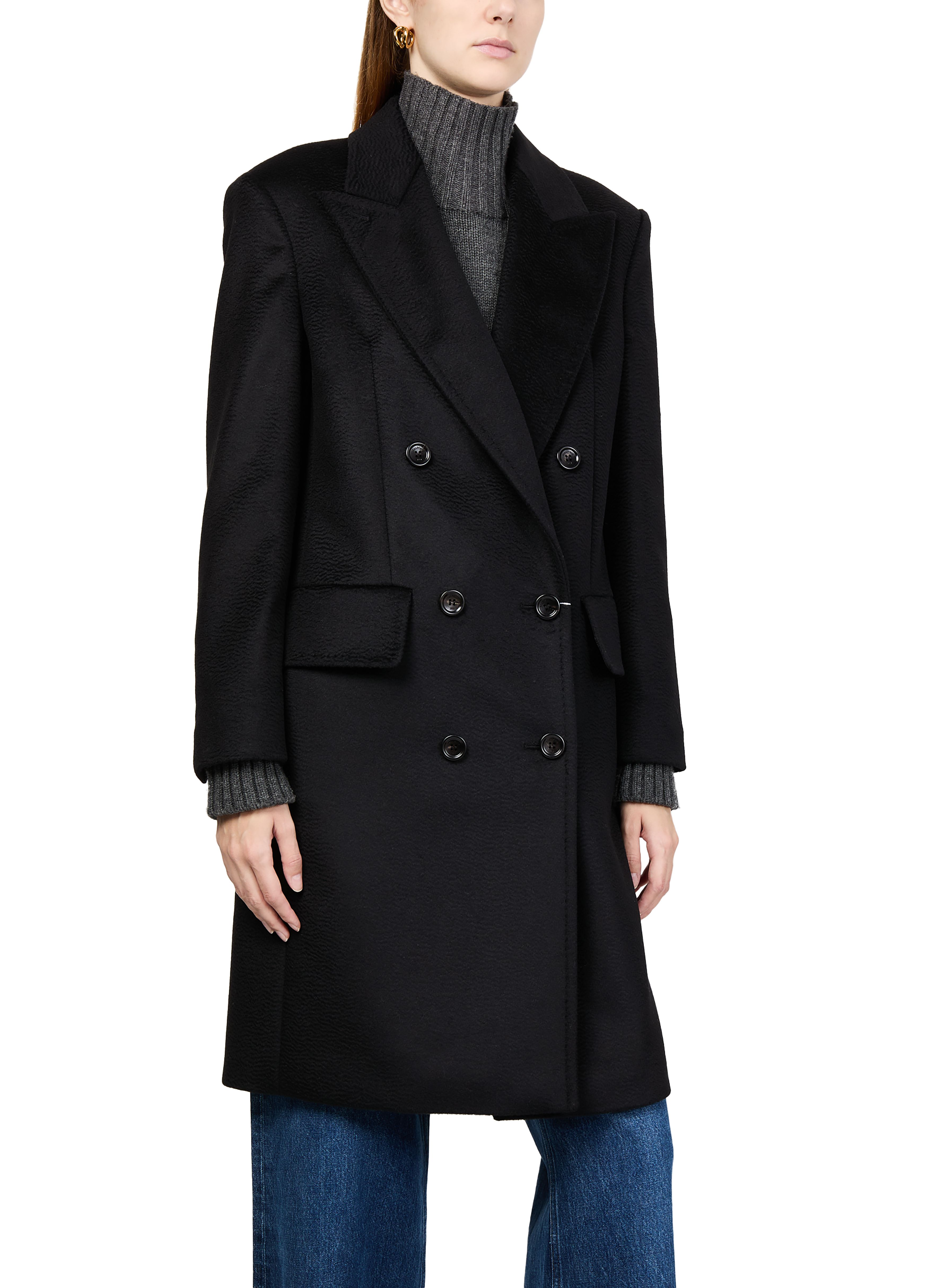 Cosa double-breasted coat thumbnail 4