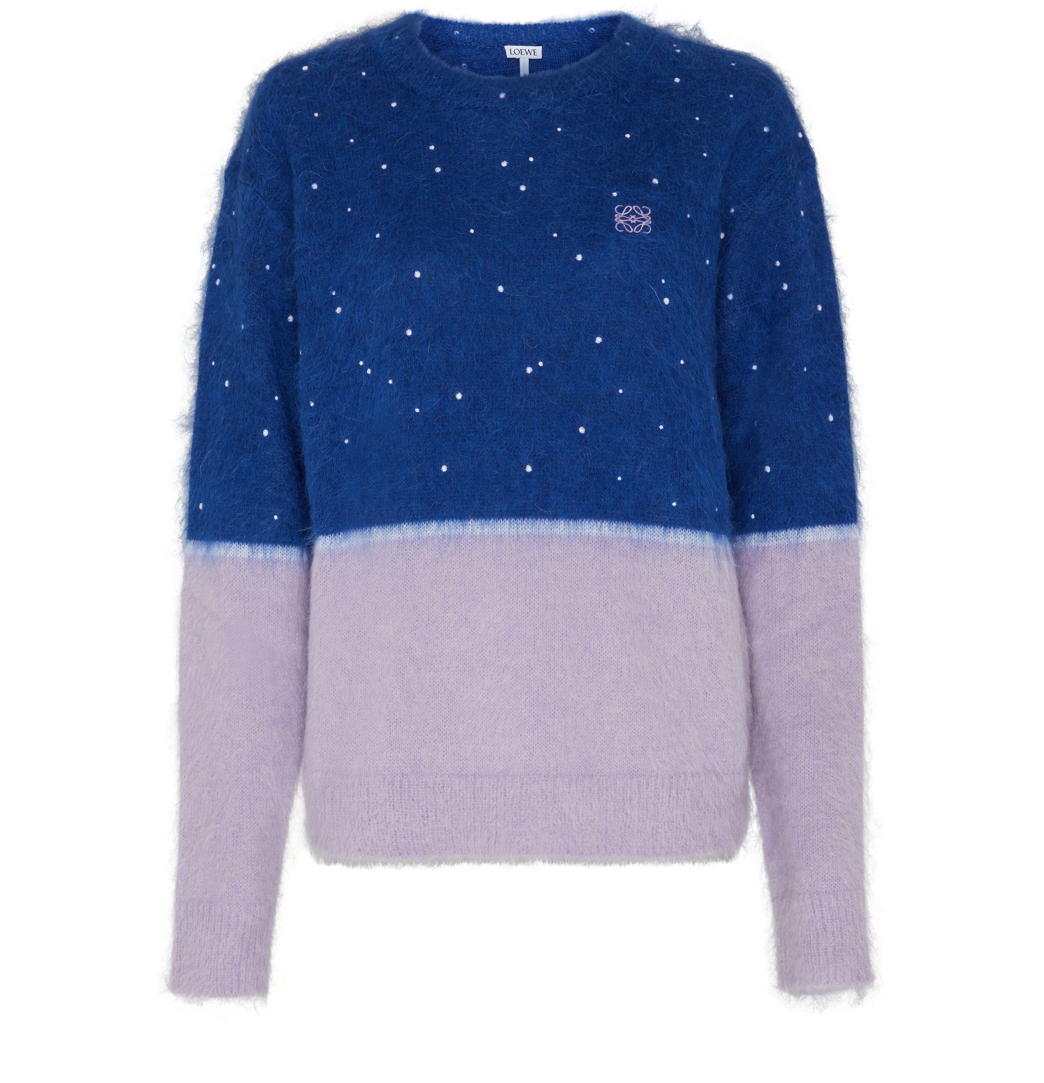 Loewe Women's Navy Mohair Blend Sweater