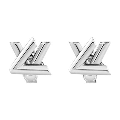 Louis Vuitton Go-14 Earrings In Silver