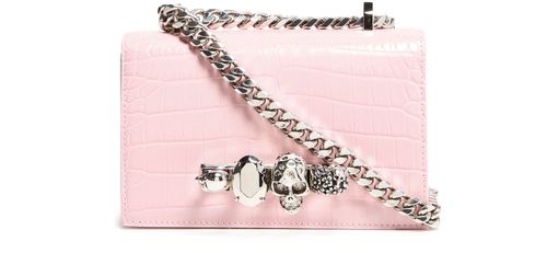 MCQUEEN Jewelled Satchel mini shoulder bag