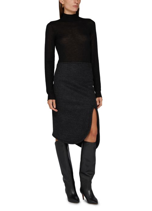 VICTORIA BECKHAM Padded tube midi skirt