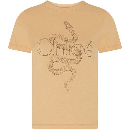 CHLOE Serpent print capsule t-shirt in cotton