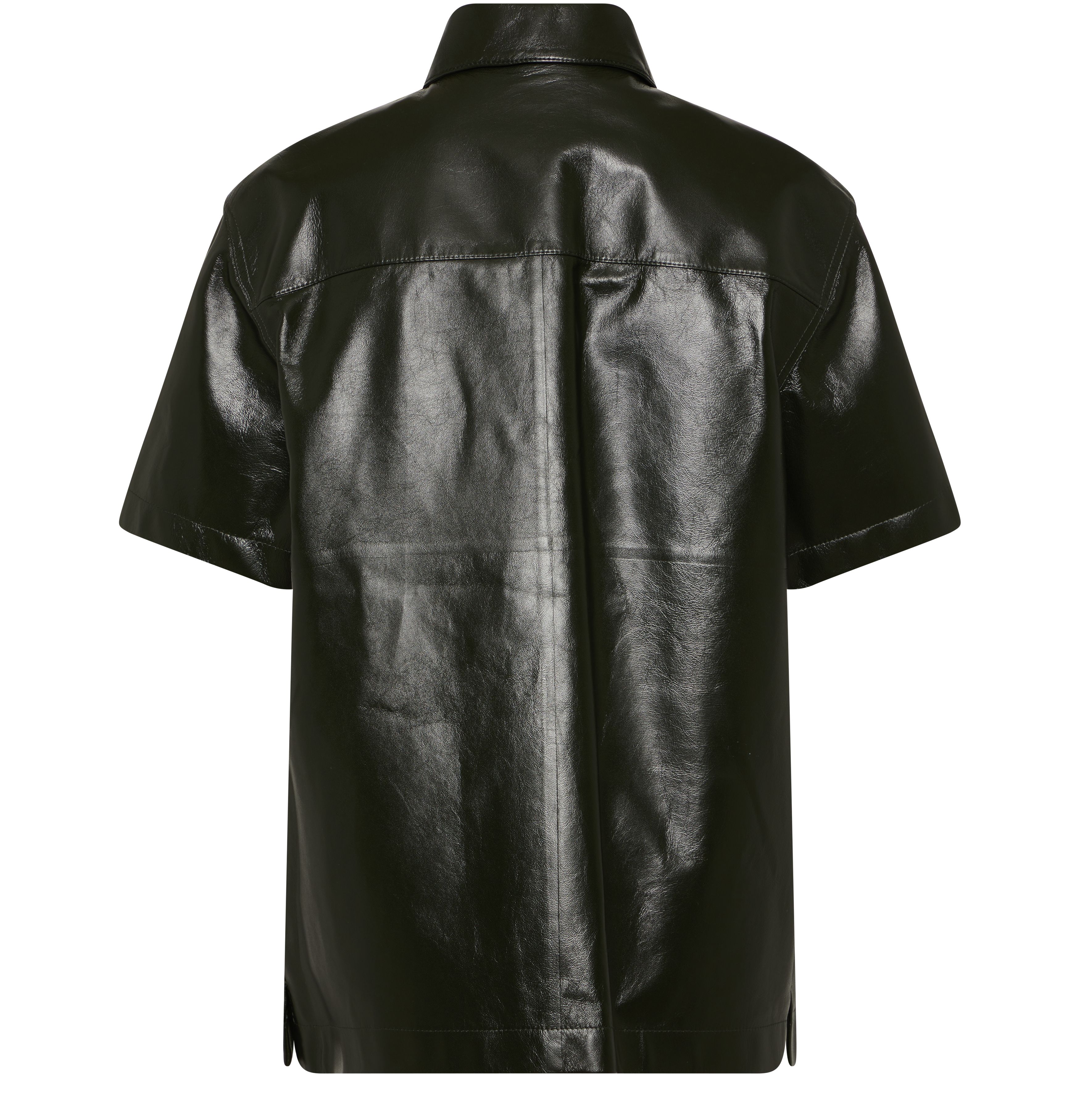 Shiny leather shirt thumbnail 3