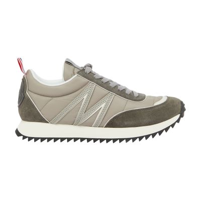 Moncler Pacey Grey Nylon Sneakers In Grey