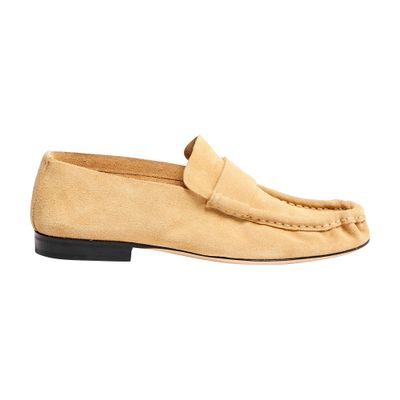 The Row Soft Loafers In Leather In Yellow