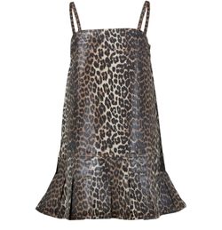 24SS◆GANNI◆レオパード コットン ミディストラップドレス ドレス GANNI Women | 24S