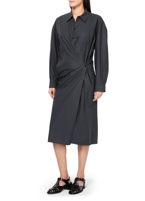 LEMAIRE Straight collar twisted dress