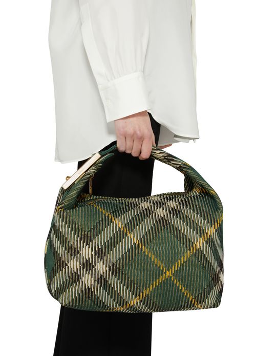 BURBERRY Check Duffle Bag