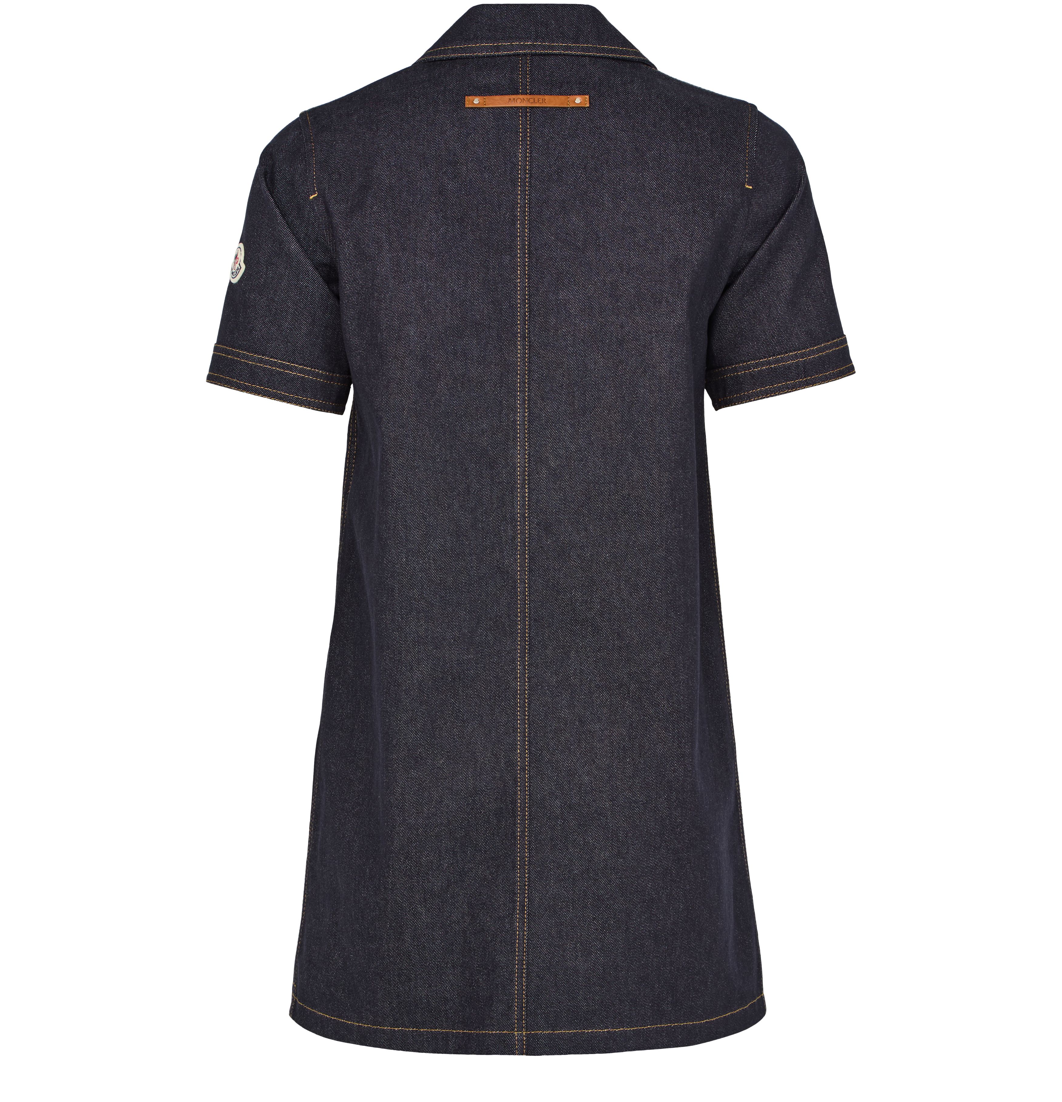 Mini denim shirt dress thumbnail 3
