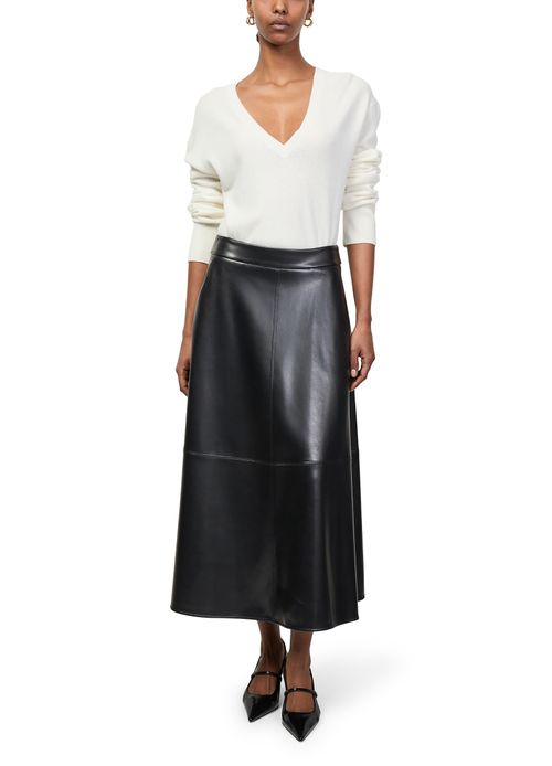 S MAX MARA Maxi skirt in coated fabric