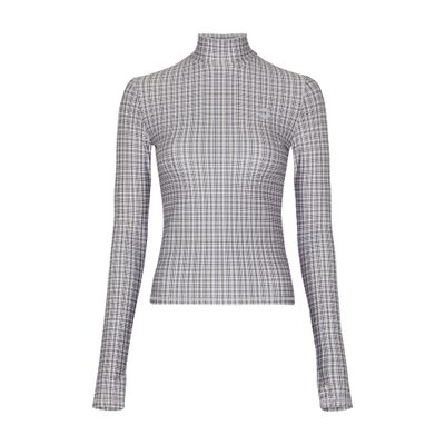 Coperni Tight High Neck Top In Green
