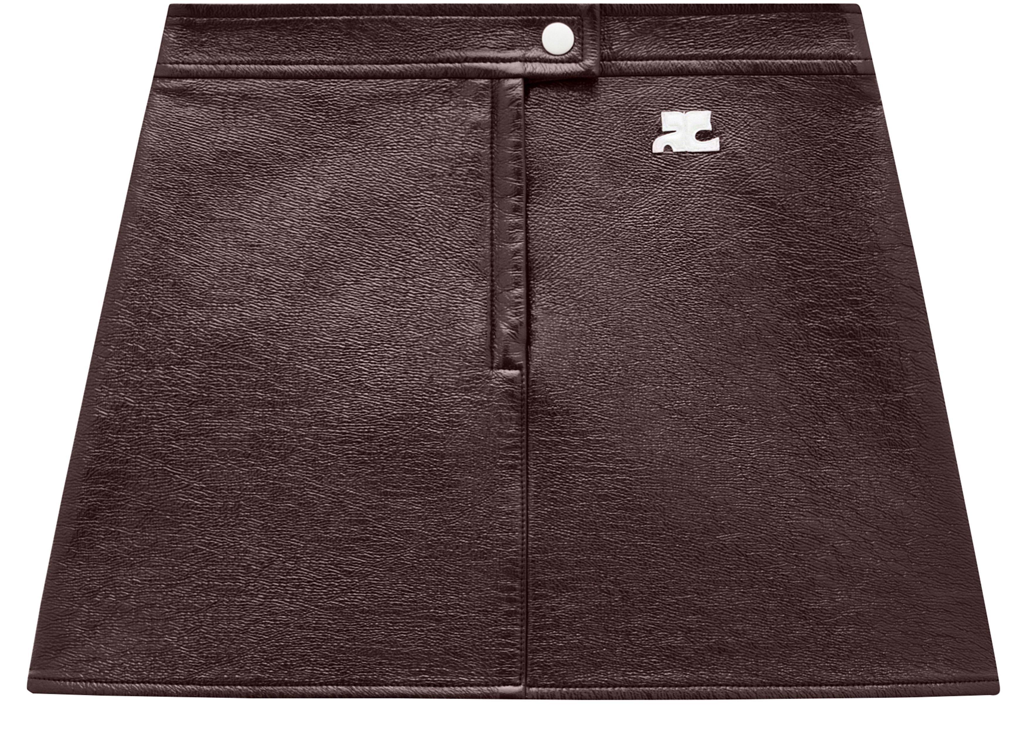 Reedition Vinyl mini skirt