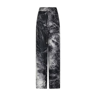 Alexander Mcqueen Silk Trousers In Black