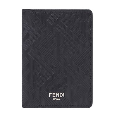 Fendi Shadow Card Holder In Black