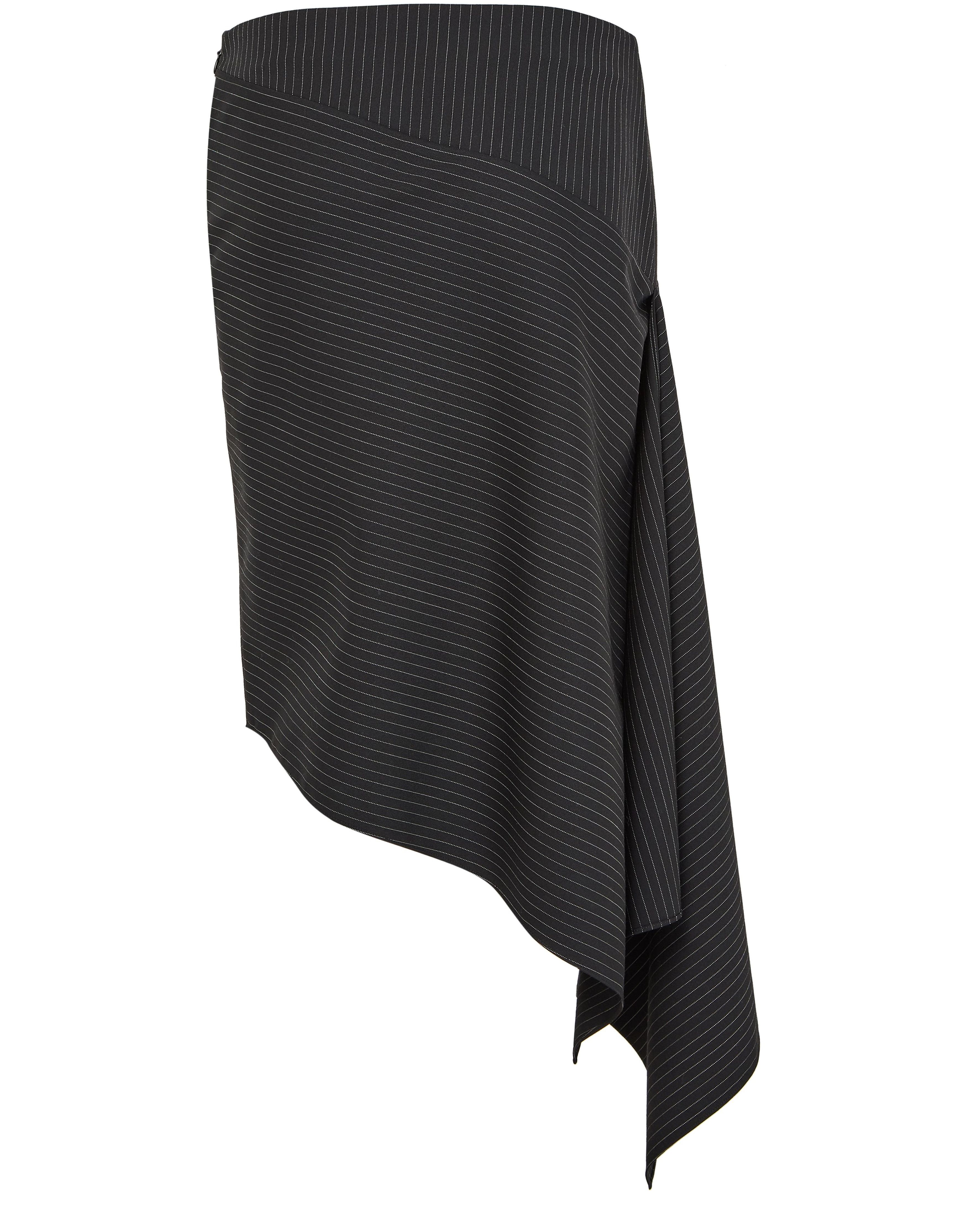 Asymmetrical pinstripes skirt thumbnail 3