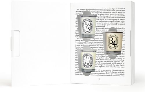 DIPTYQUE Surprise book candles set 3 x 35 g