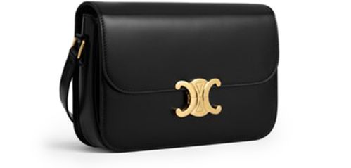 CELINE Medium Triomphe bag in shiny calfskin