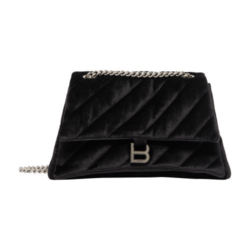 Balenciaga Crush Medium Chain Bag In Black