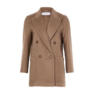 Max Mara Deletta Coat In Brown