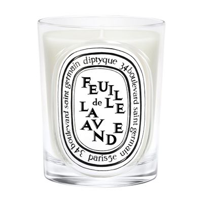 Diptyque Feuille De Lavande Candle 190 G In White