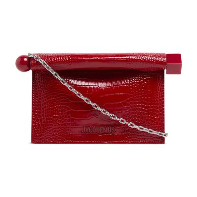 Jacquemus La Petite Pochette Rond C Bag In Red