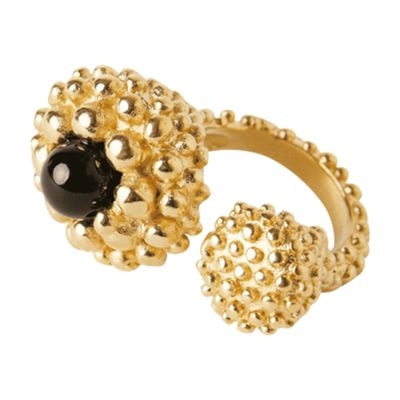 Paola Sighinolfi Karpos Onyx Ring In Gold
