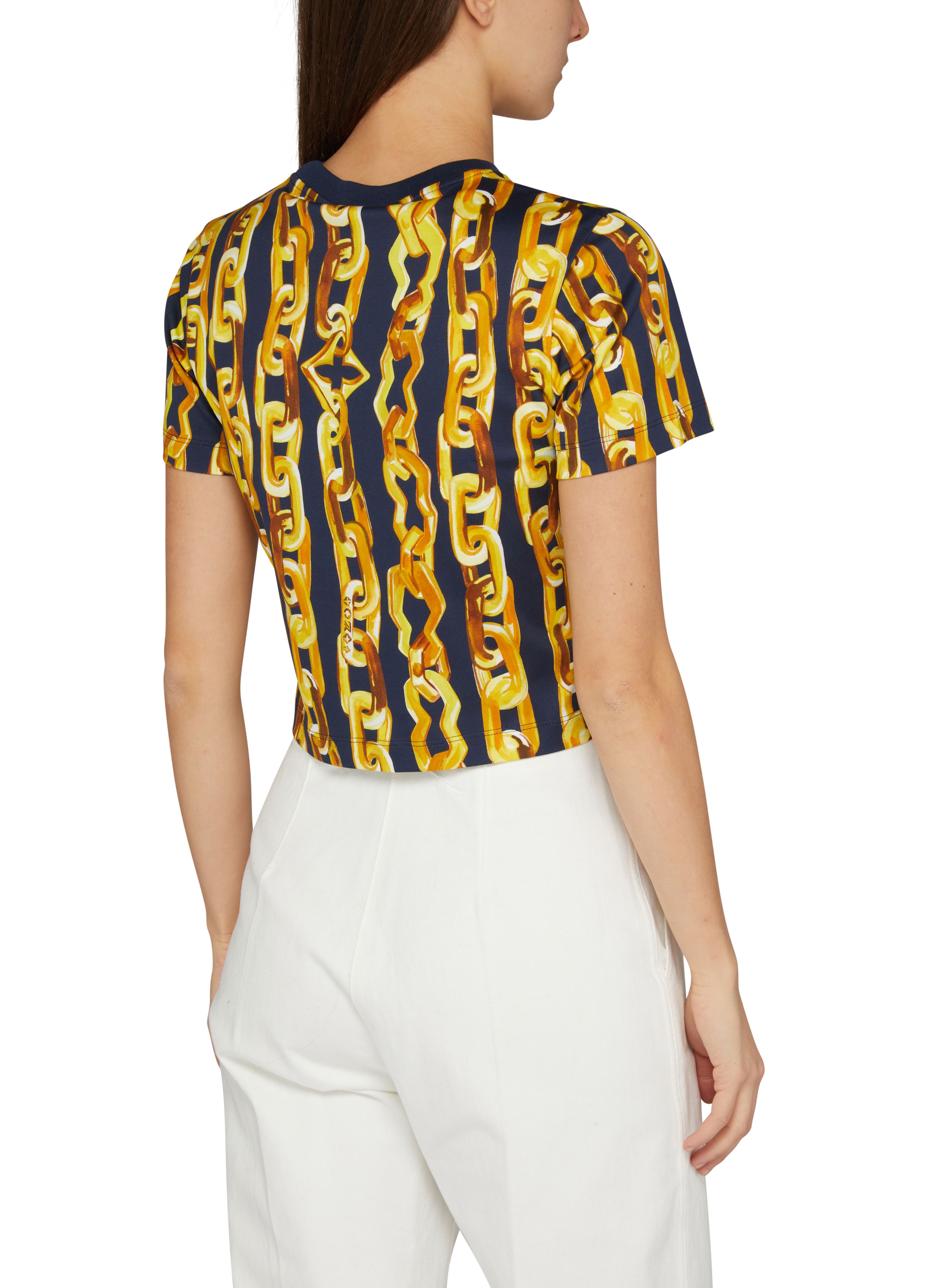 Chain Print Crop Top thumbnail 4