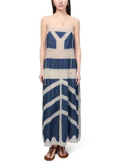 ZIMMERMANN Awaken denim négligée dress