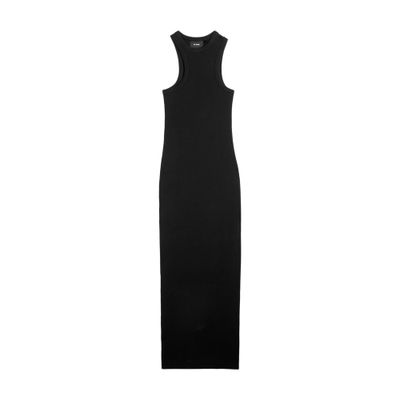 Axel Arigato Ribbed Maxi Dress In Black