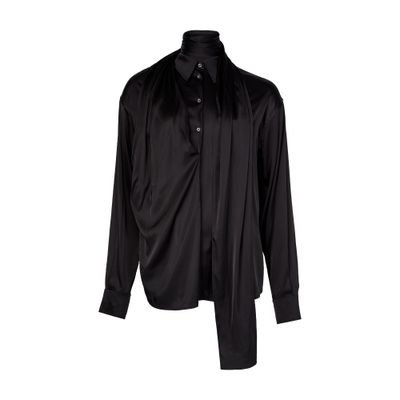 Acne Studios Long Sleeve Blouse In Black