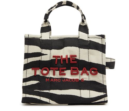 MARC JACOBS The Small Tote Zebra Canvas bag