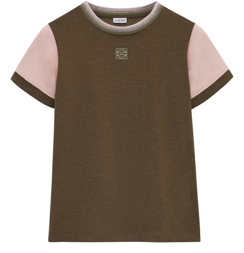 LOEWE Eng anliegendes T-Shirt aus Baumwollen und Viskose