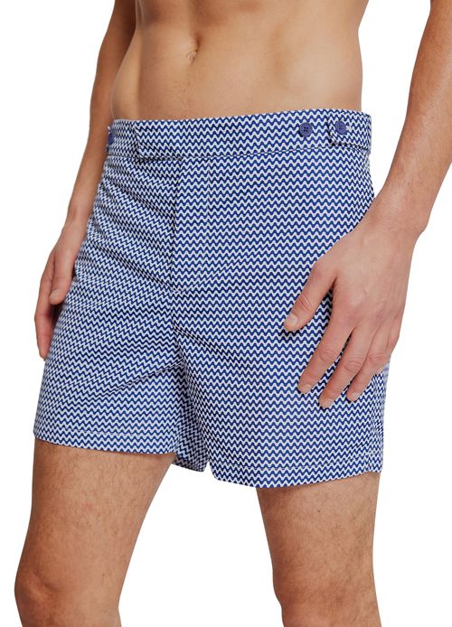 FRESCOBOL CARIOCA Tailored swim shorts copacabana print