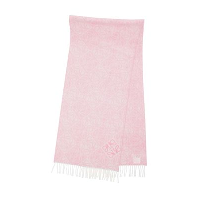 Anagram scarf in wool and cashmere