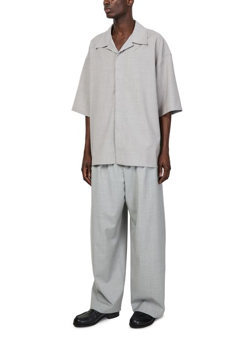 LOEWE Short sleeve shirt in wool