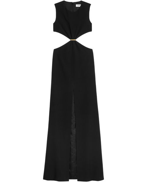 CELINE Barrette dress in satin back crepe