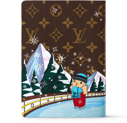 LOUIS VUITTON Clemence Notebook Ice Skating Xmas