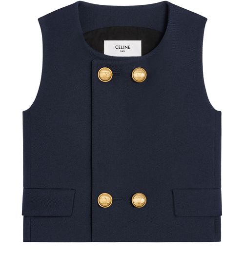 CELINE トップ / ダブルフェイスウールトリコチン