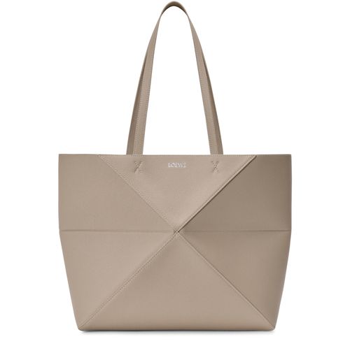 LOEWE Puzzle Fold tote horizontal moyen en cuir de veau grainé souple