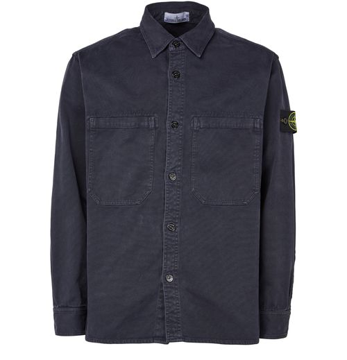 STONE ISLAND Logo patch shirt