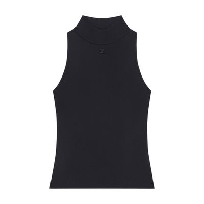 Courrèges Heritage Knit Top In Black
